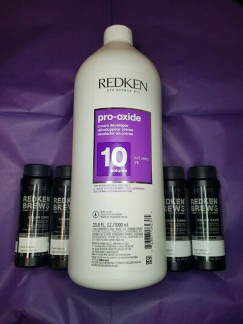 Redken Dark Natural Set With 1 Liter Pro-Oxide 10 Volume Cream Developer
